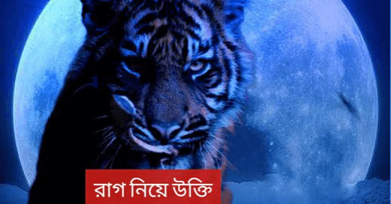 রাগ নিয়ে উক্তি