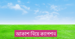আকাশ নিয়ে ক্যাপশন
