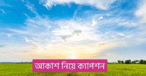আকাশ নিয়ে ক্যাপশন