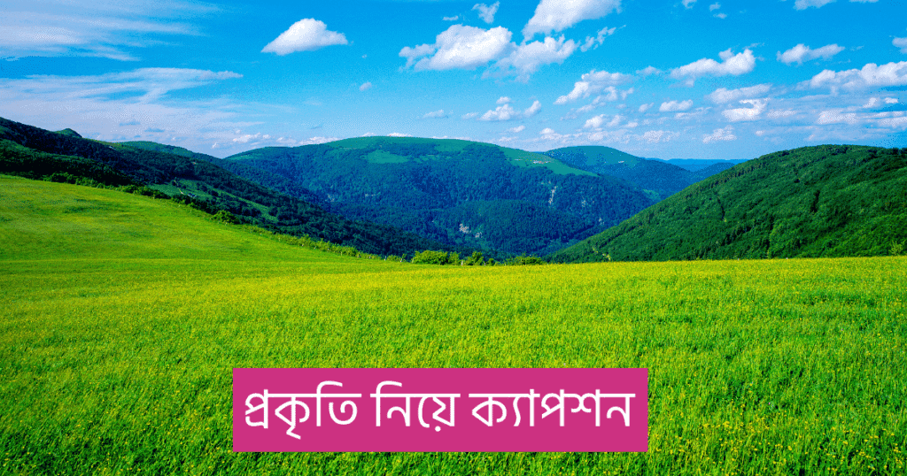 প্রকৃতি নিয়ে ক্যাপশন